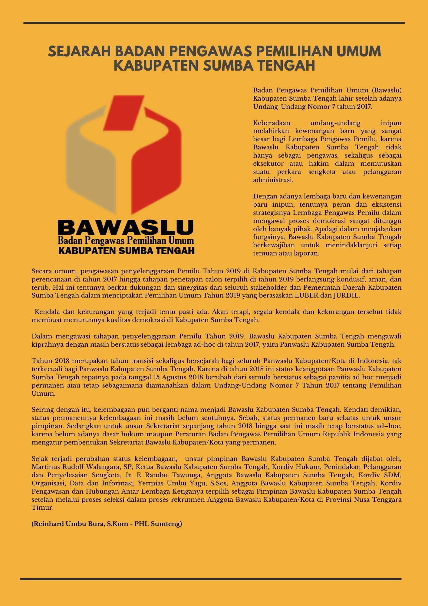 Sejarah Bawaslu