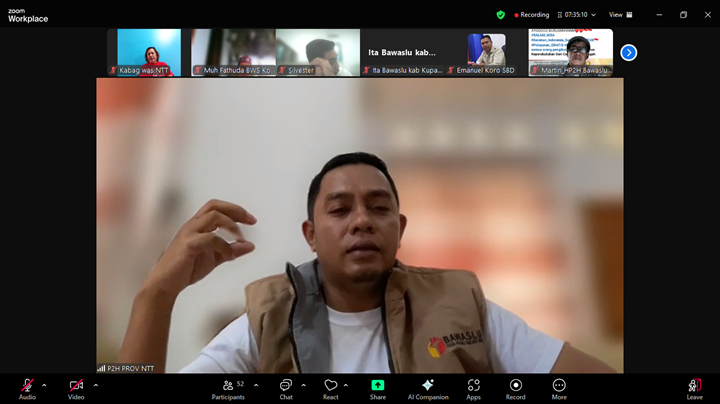 Kordiv P2H Bawaslu Provinsi NTT